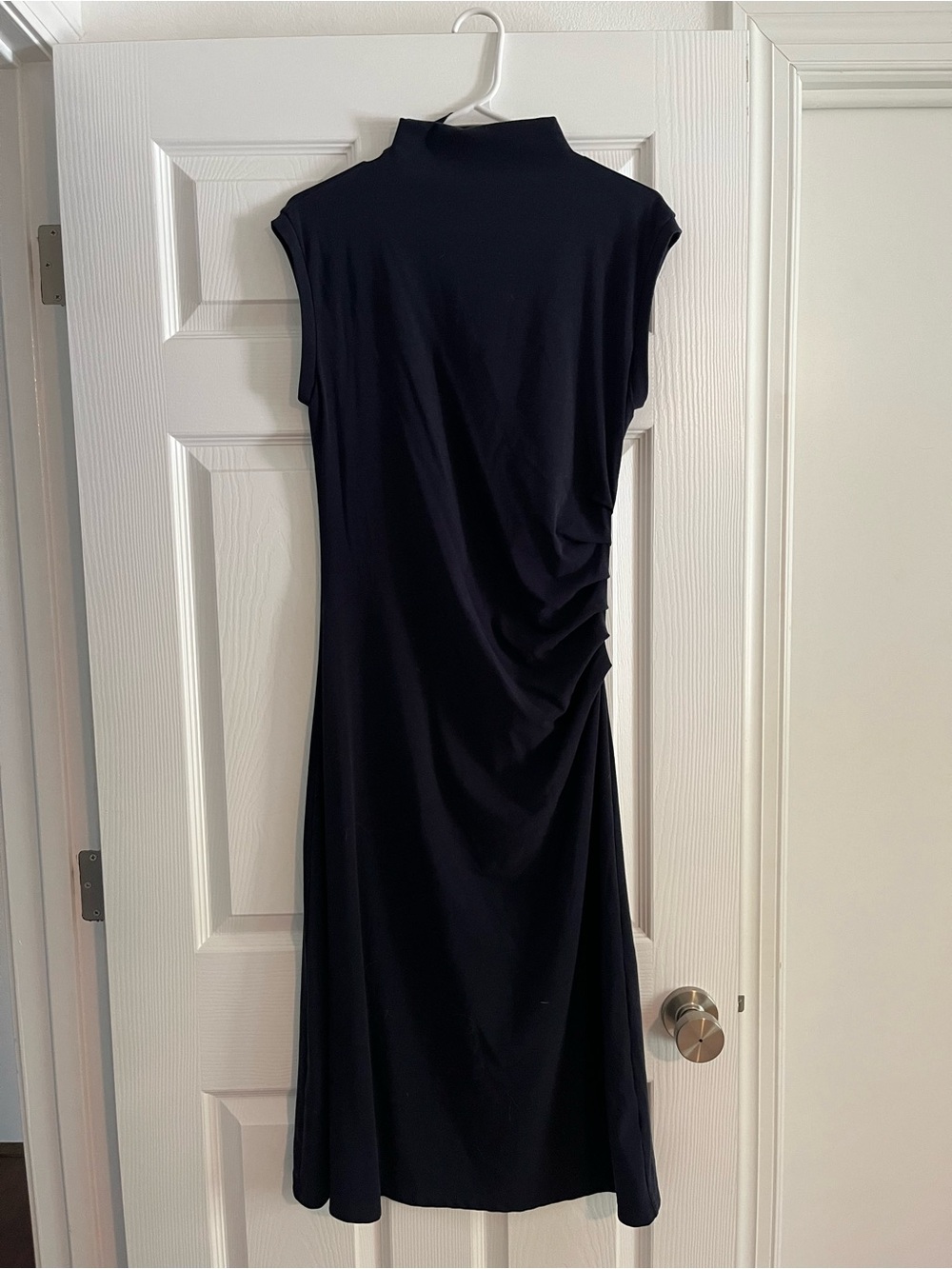 OGL High Neck Midi Dress with Side Ruching
